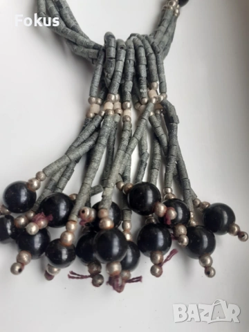 Стар гердан колие огърлица винтич дамско бижу, снимка 2 - Антикварни и старинни предмети - 53951028