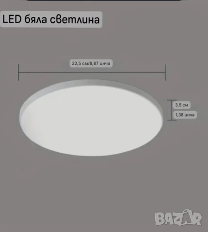 Лед плафон /налага се монтаж/, снимка 7 - Лед осветление - 51172190