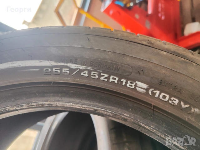 2бр.летни гуми 255/45/18 Dunlop, снимка 3 - Гуми и джанти - 53925150