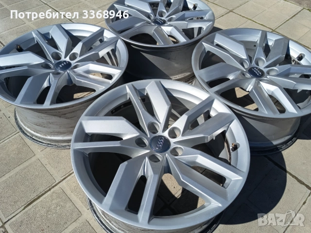 Джанти Audi ОРИГИНАЛНИ 18" 5x112 A3 A4 A6 Q3 Q4 Q5 SQ5, снимка 6 - Гуми и джанти - 53729269