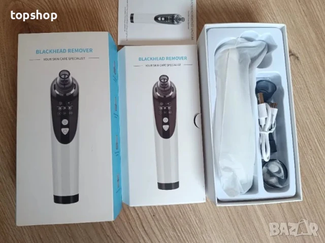 НОВ Професионален апарат за премахване на черни точки 5 в 1, функция за нагряване 45° USB type C, снимка 4 - Маши за коса - 50494967