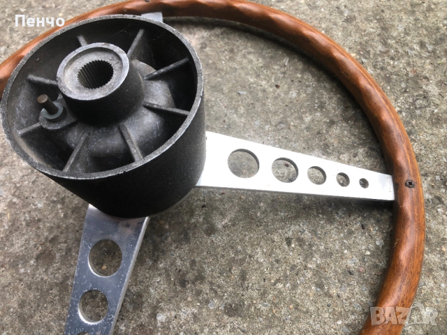 стар дървен спортен волан - 1950/60г. - ОРИГИНАЛ, снимка 7 - Антикварни и старинни предмети - 49665241