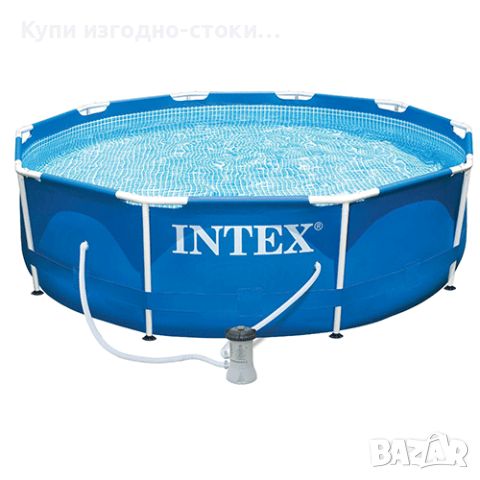 Басейн Intex 28202NP, Метална рамка, 305 x 76 см, Включена помпа за филтриране, снимка 6 - Други стоки за дома - 45718968