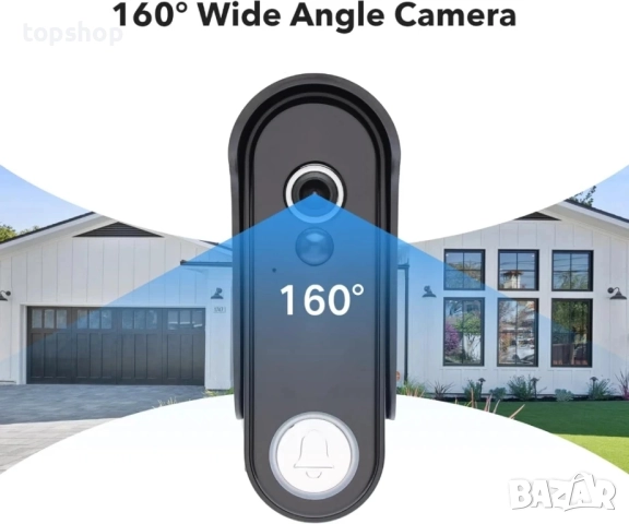 НОВА, ТЕСТВАНА Безжична WiFi видеодомофонна система с видео звънец, 1080P,  7-инчов сензорен екран.., снимка 4 - Аналогови камери - 51589030