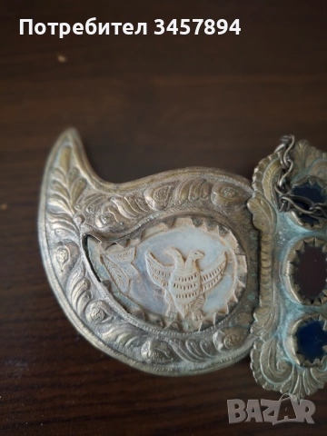Възрожденски сребърни пафти със седеф, снимка 5 - Антикварни и старинни предмети - 52811409