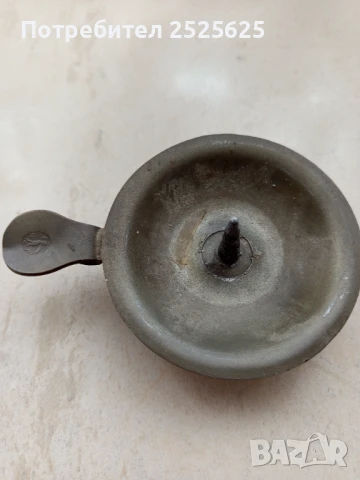 Настолен месингов свещник, снимка 3 - Декорация за дома - 50458664