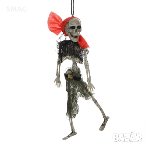 Halloween / Хелоуин реалистичен пиратски скелет – декорация 28см_1207609, снимка 3 - Декорация за дома - 52008760