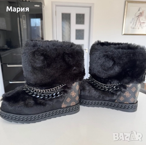 Дамски ботуши/зимни боти марка „GUESS“/40 с вътрешен ток 5см. , снимка 2 - Дамски ботуши - 52402217