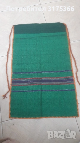 Автентична пъстро тъкана везана  вълнена престилка НОВА
