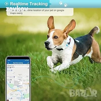 Winnes GPS нашийник без абонамент за кучета, 4G GPS тракер, снимка 2 - Друга електроника - 45934865