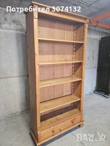 Библиотека с чекмеджета и регуриране на рафтовете, снимка 2 - Шкафове - 51459047