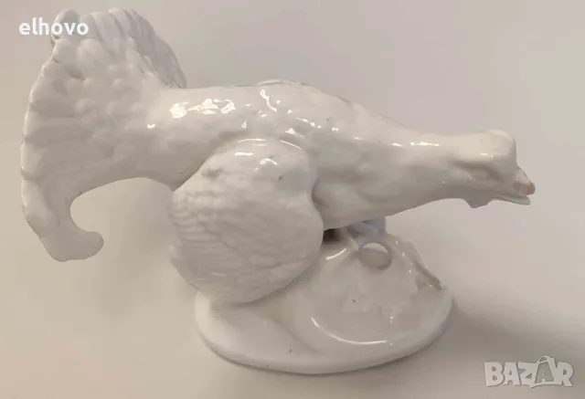 Порцеланова фигурка на глухар, снимка 6 - Антикварни и старинни предмети - 49630004