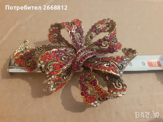 брошка, снимка 3 - Антикварни и старинни предмети - 50585455