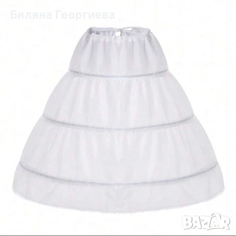 Кринолин за детска рокля тип принцеса XS S, снимка 3 - Детски рокли и поли - 51151200