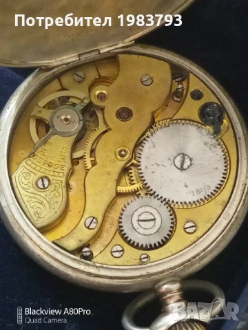 Стар работещ сребърен джобен часовник., снимка 8 - Антикварни и старинни предмети - 52375780