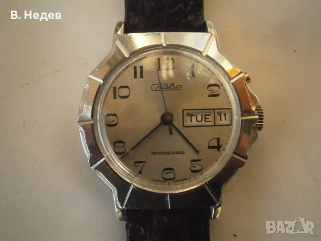 SLAVA, automatic, cal. 2427, made in Russia, case 37mm, TOP!, снимка 1 - Мъжки - 49113166