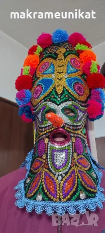 Продавам кукерска маска, гугла, уникат, Новодел, авторски модел, етно, Сурва, Кукерландия , снимка 8 - Колекции - 42314889