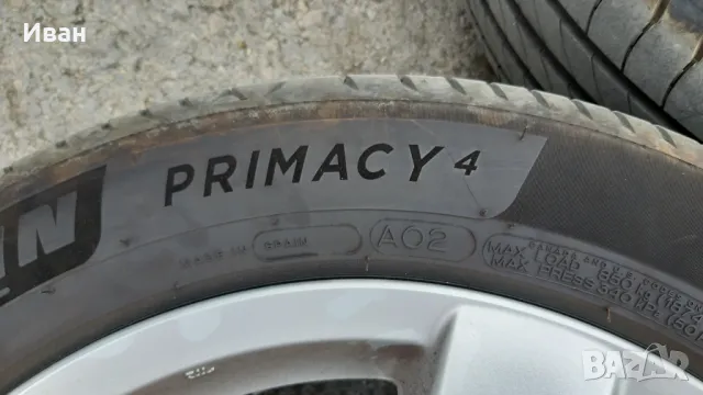 ПЕРФЕКТНИ летни гуми 225/55R18 102V марка MICHELIN, модел PRIMACY 4, снимка 4 - Гуми и джанти - 48082049