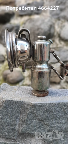 Антична карбидна лампа Scharlach за велосипед , снимка 5 - Велосипеди - 53726031