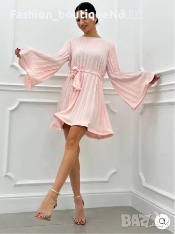 Дамски ефирни рокли с колан , снимка 5 - Рокли - 45665589