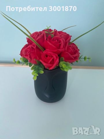 Аранжирани сапунени рози в кутии букет в кутия подарък цветя, снимка 2 - Декорация за дома - 45927347
