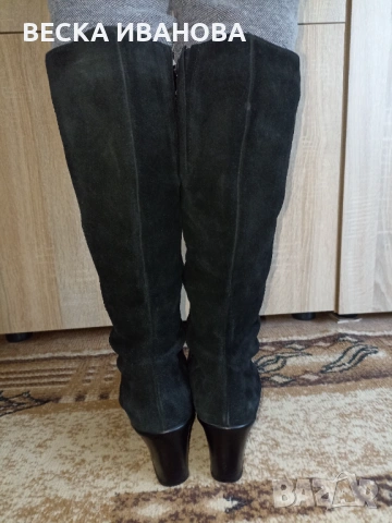 Ботуши от естествен велур-нови 40 номер, снимка 9 - Дамски ботуши - 53581364