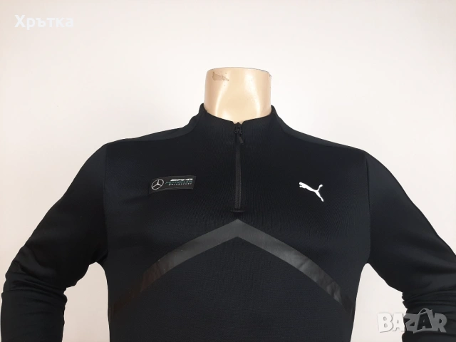Puma x Mercedes AMG - Оригинална мъжка блуза с цип размер S, снимка 7 - Блузи - 53305550