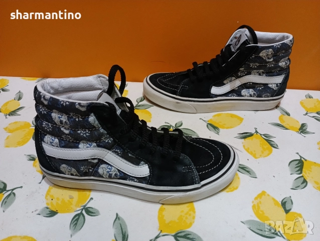Vans кожени с черепи N 36,5, снимка 9 - Кецове - 52977099