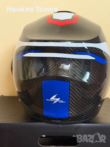 Мото каска Scorpion echo tech carbon, снимка 5 - Аксесоари и консумативи - 54293988