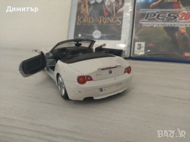 Метална количка BMW Z4 (1/24) + 2 бр. игри за Playstation 2 !!!, снимка 2 - Колекции - 50670945