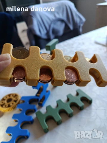 Органайзер за Евро Монети , снимка 2 - Портфейли, портмонета - 53617677