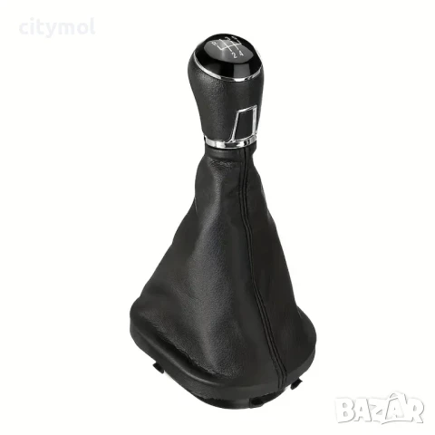 Кожен маншон с топка за скоростен лост за VW Caddy (2004+), Touran (2003-2010) с 5 скорости