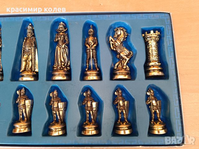 метални шахматни фигури, снимка 4 - Шах и табла - 46433285