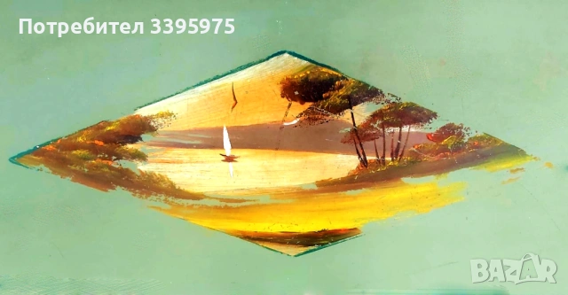 Метални табли за легло (комплект) - 1950-те, снимка 3 - Спални и легла - 54237498