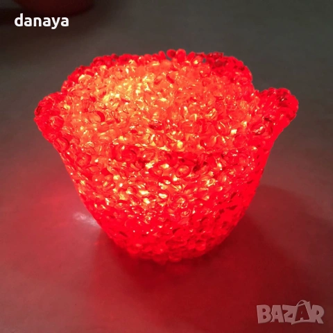 6297 LED свещ Роза светеща романтична декорация за Свети Валентин