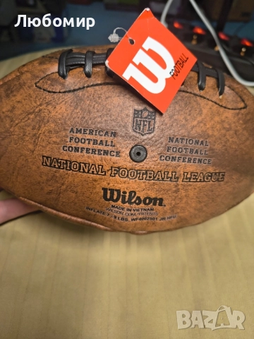 Лого на отбора за младежки отбори WILSON American Football NFL Throwback 32 , снимка 6 - Сешоари - 51950087