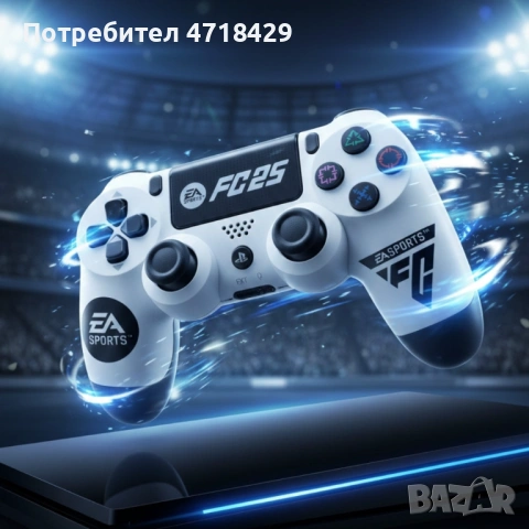 Безжичен джойстик за PS4 с тъчпад, вибрация и LED осветление – FC25 / GTA дизайн, снимка 2 - Аксесоари - 53280042