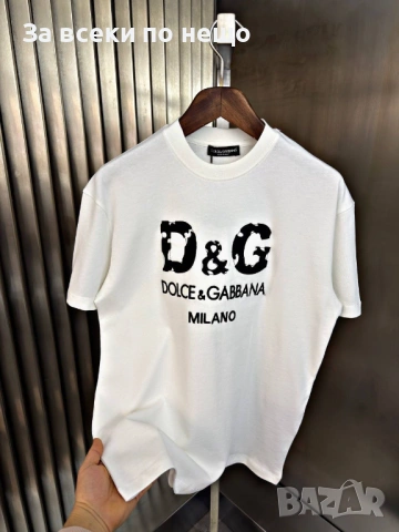 Dolce&Gabbana Мъжка Тениска👕Мъжка Блуза С Къс Ръкав Долче И Габана - 2 Цвята Код A1276, снимка 4 - Тениски - 53530688