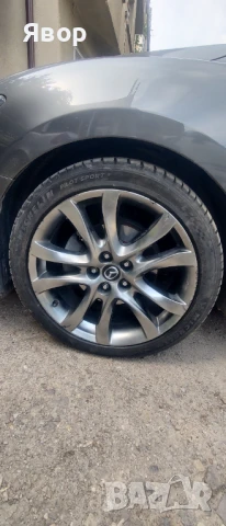 Оригинални джанти 19" Мазда 6, CX 3, CX 5, CX 9 с перфектни  летни Michelin Pilot Sport 5 DOT: 3622, снимка 11 - Гуми и джанти - 50139302