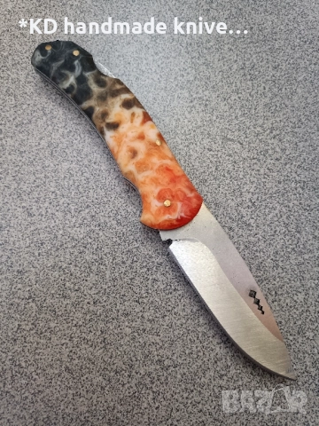 Сгъваем нож ръчно изработен от 1.4116 стомана, снимка 2 - Ножове - 52339391