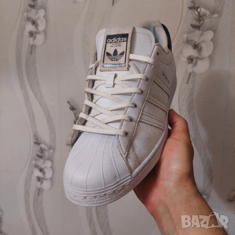 маратонки / кецове Adidas Superstar Cloud White Core Black Parley Ocean номер 46 2/3, снимка 9 - Маратонки - 50677873