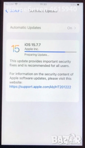 Продавам АЙФОН 7 ЧЕРЕН 128ГБ  IPhone 7 128GB BLACK 239лв, снимка 7 - Apple iPhone - 52005175