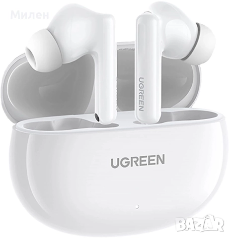 Безжични слушалки Ugreen - WS200 HiTune T6, TWS, ANC, бели, снимка 4 - Слушалки, hands-free - 52605409
