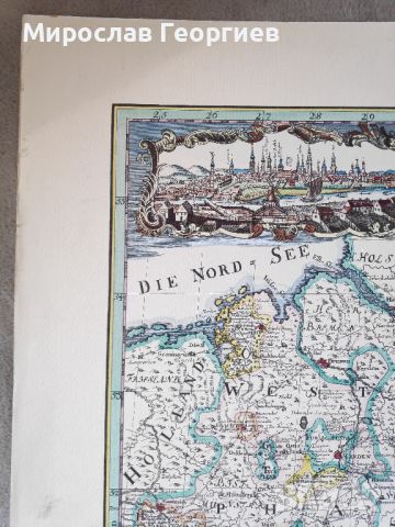 Карта на всички кралски пруски земи, голяма карта, снимка 2 - Колекции - 45747719