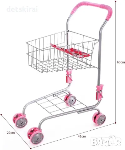Метална пазарска количка, снимка 1 - Образователни игри - 47224764