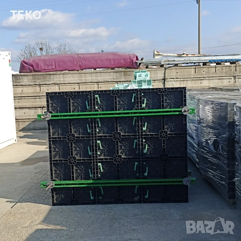 Пластмасов кофраж ТЕКО за бетонови стени, колони, шайби, снимка 11 - Строителни материали - 53782298