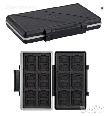 Калъф кутия за SD Card и MicroSD JJC влагоустойчив побира 12 СД Карти, снимка 2 - Калъфи, кейсове - 53180779