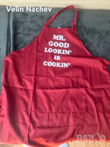Забавна готварска престилка "Mr. Good Lookin' Is Cookin'