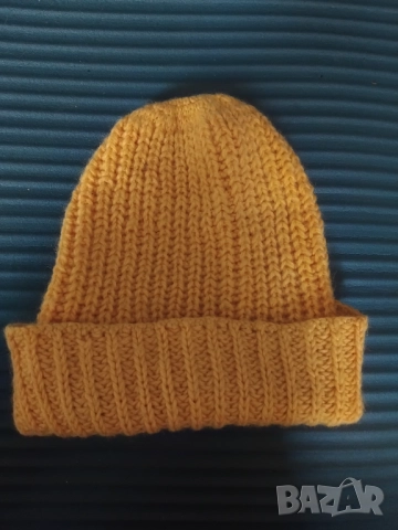 100% Вълнена зимна топла Шапка