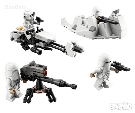 Конструктор LEGO® Star Wars™ 75320 - Snowtrooper™ – боен пакет / 105 части, снимка 2 - Конструктори - 45297736